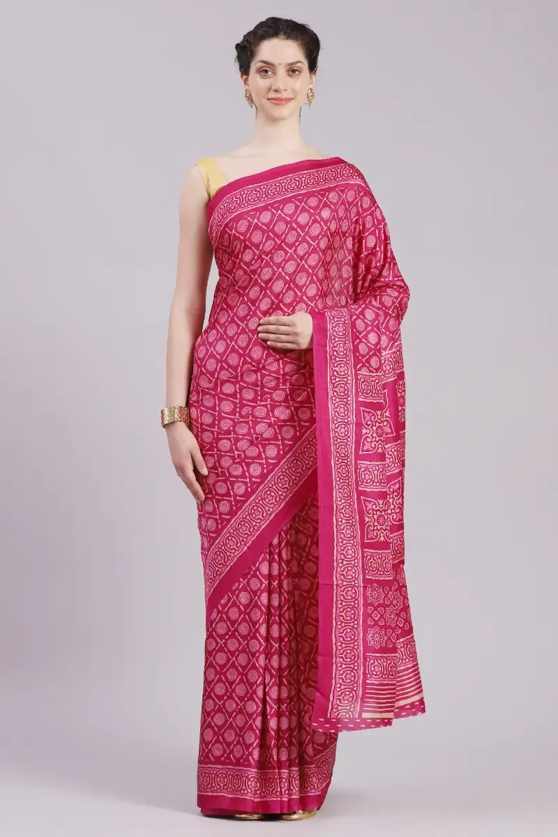 Crepe Printed Saree for Women