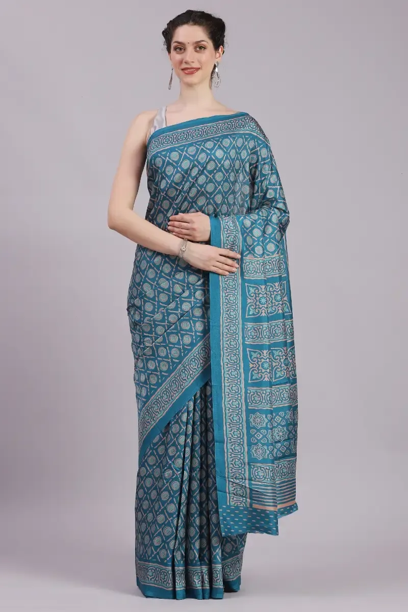 Crepe Printed Saree for Women