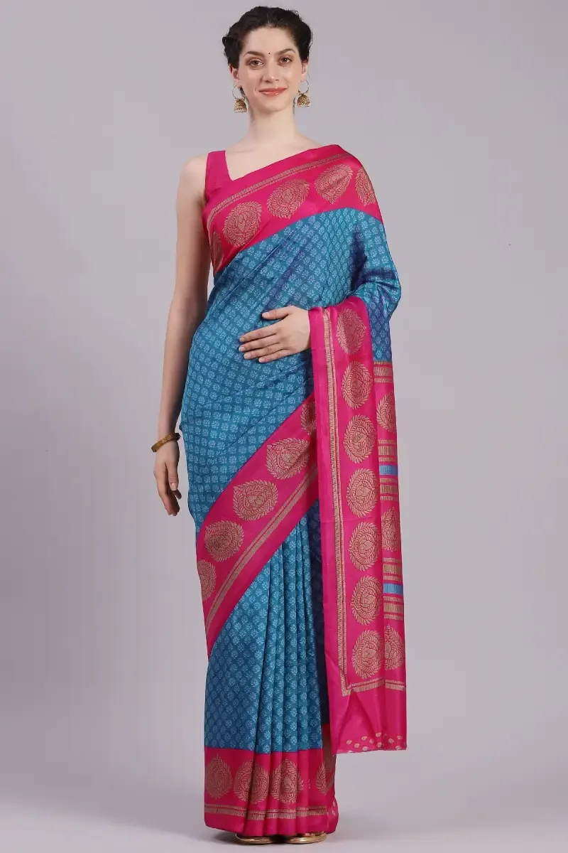 Crepe Printed Saree for Women