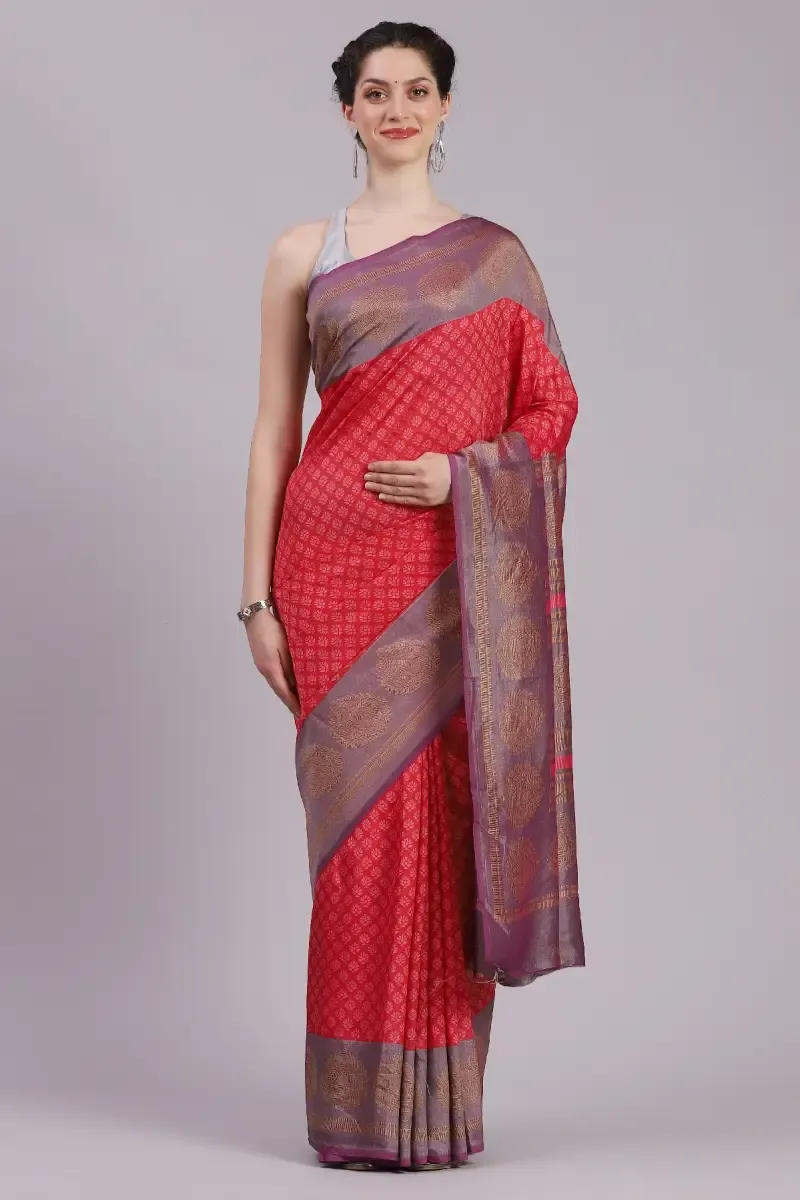 Crepe Printed Saree for Women