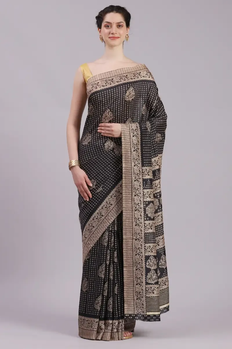 Crepe Printed Saree for Women