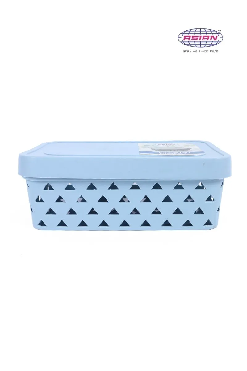 Buy Asian Plastic Multi Star Basket - 37x13 c | Box, Basket