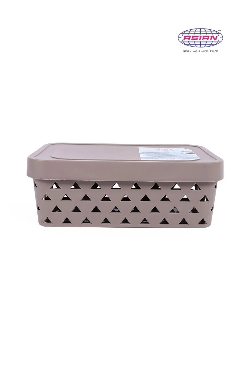 Buy Asian Plastic Multi Star Basket - 37x13 c | Box, Basket