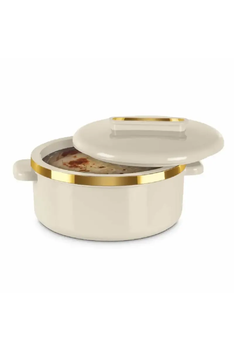 Milton Plastic & Stainless Steel Curve Insulated Casserole - 2150 ML