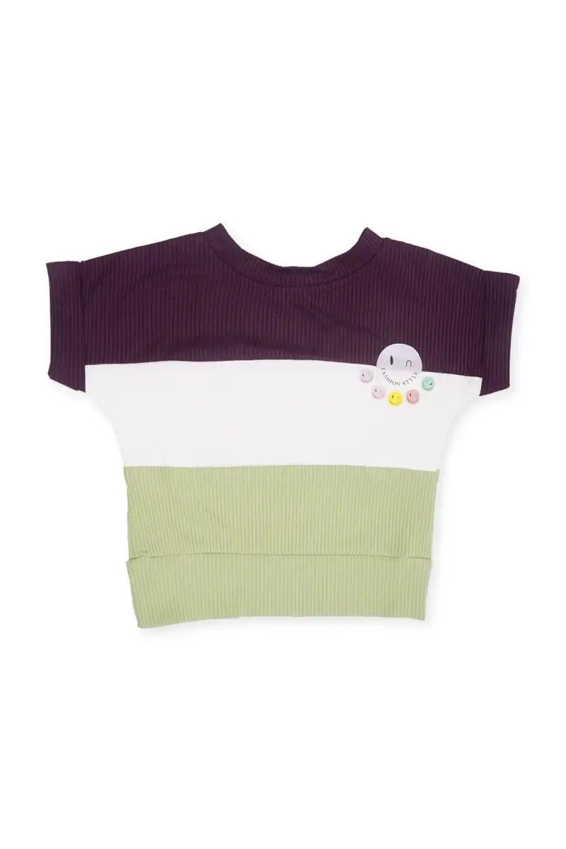 Girl's Corduroy Color Blocked Top (1 - 4 Yrs) 01766634YRSWIN&OLI