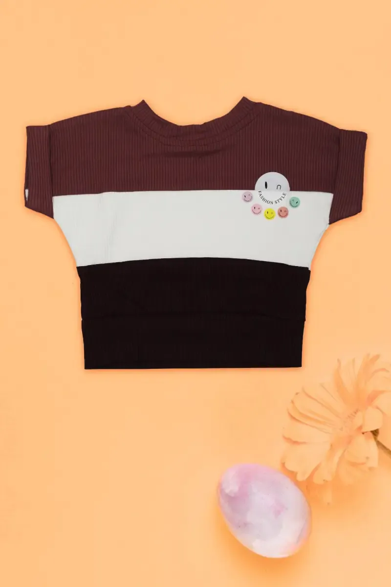 Corduroy Printed Top for Baby Girl 017669MAU&WIN612