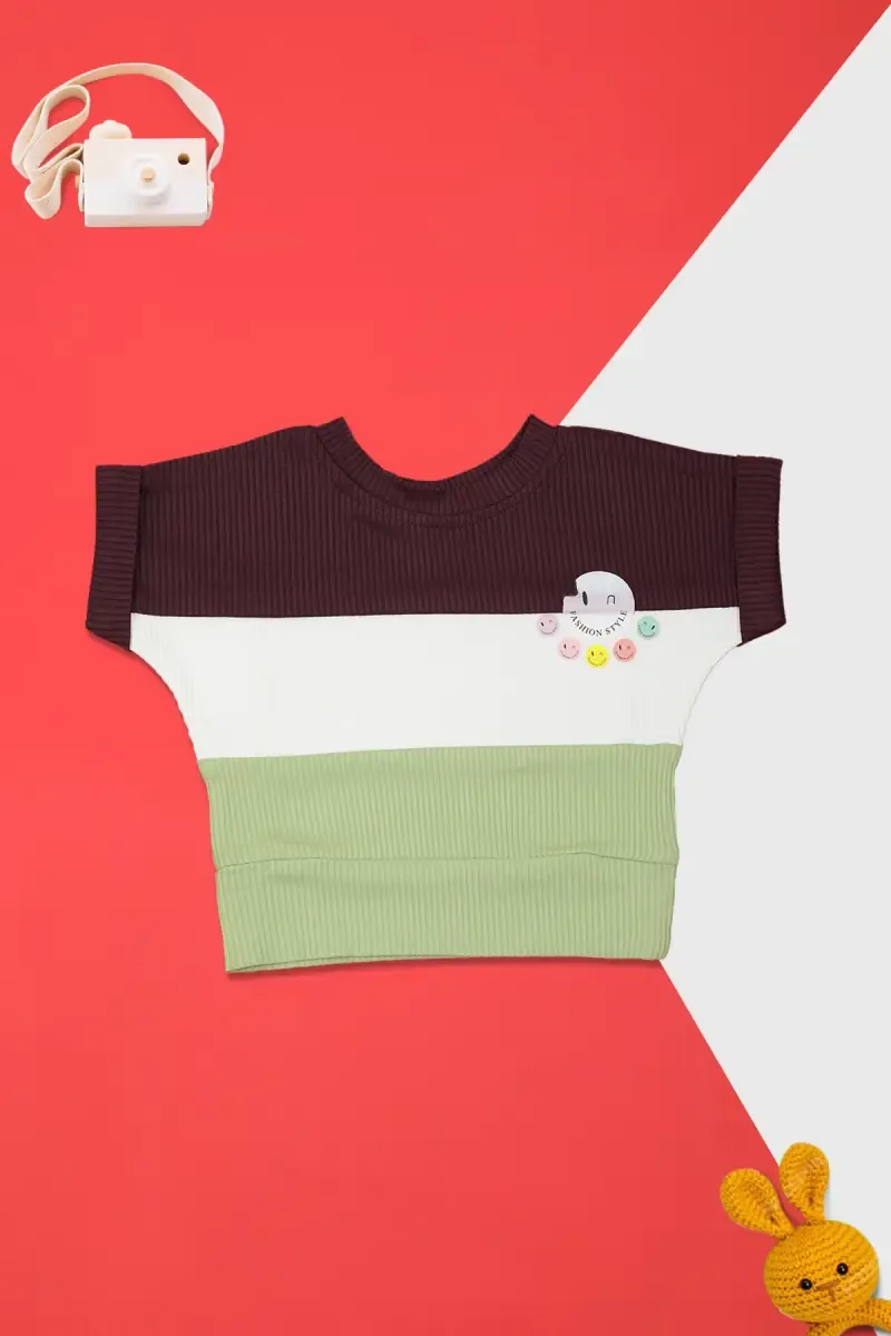 Corduroy Printed Top for Baby Girl 017669WIN&OLI612