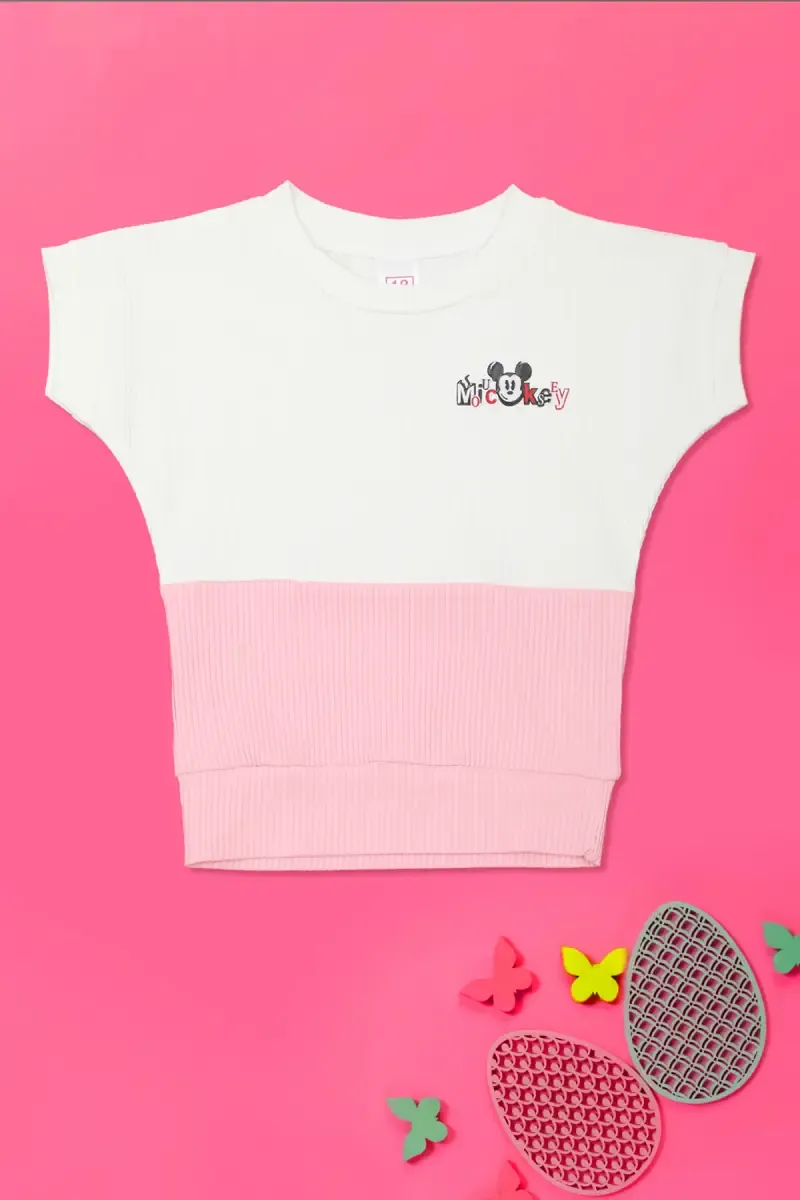 Baby Girl's Corduroy Printed Top 017673BABPIN6122