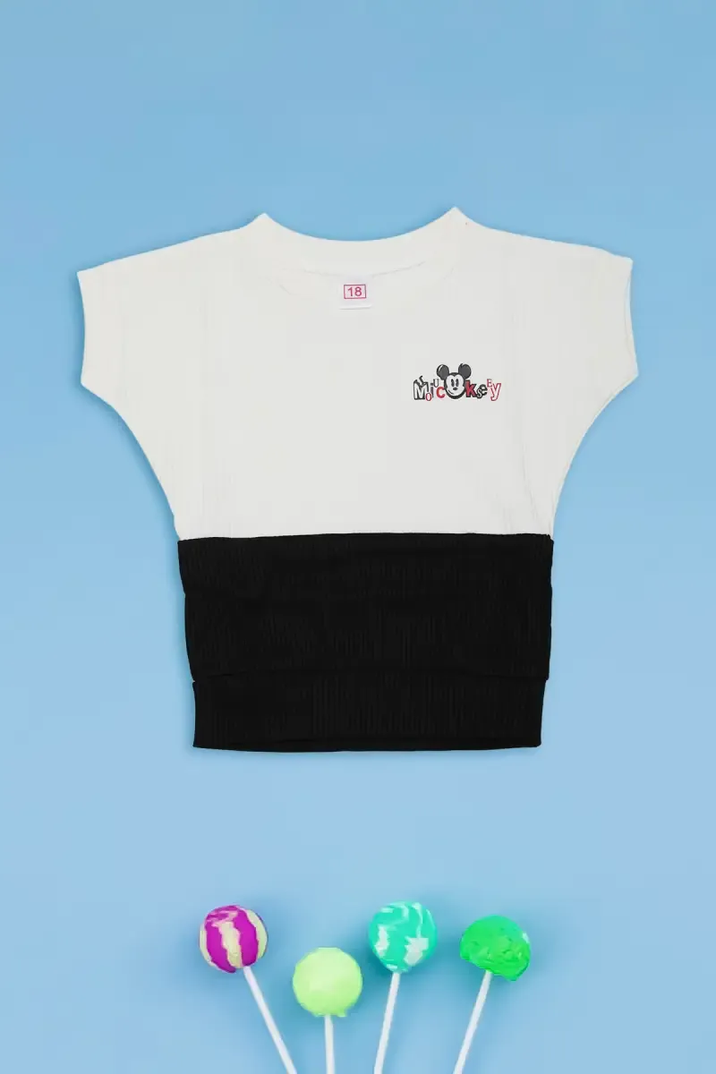 Baby Girl's Corduroy Printed Top 017673BLA6122