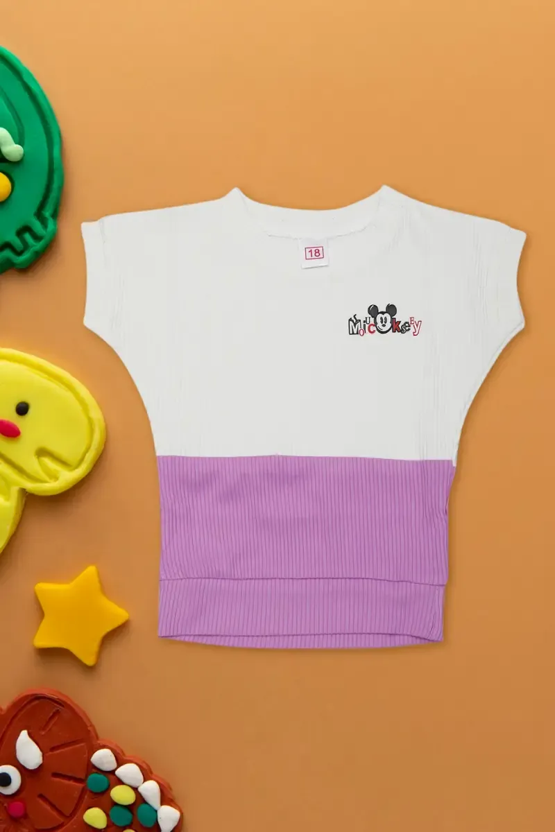 Baby Girl's Corduroy Printed Top 017673LAV6122
