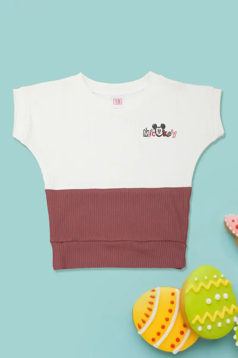 Baby Girl's Corduroy Printed Top 017673MAU6122