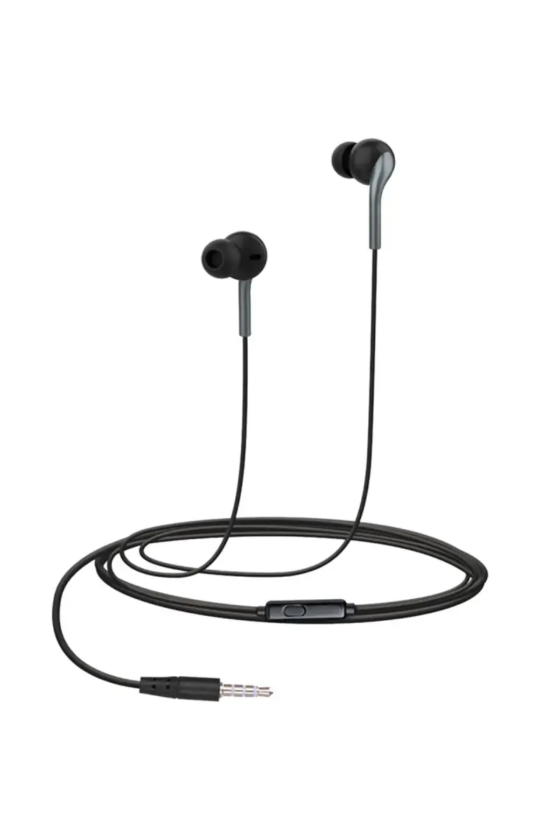 Zebronics Bro+ 3.5mm In Ear Wired Earphone with Mic, 14mm Drivers, Multi Function Button (Black)