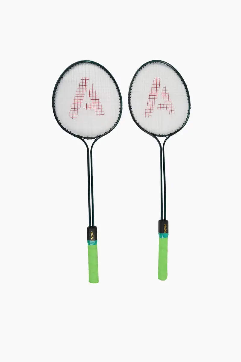 Badminton Racquet with Cover - Pack Of 2 (Color May Vary)
