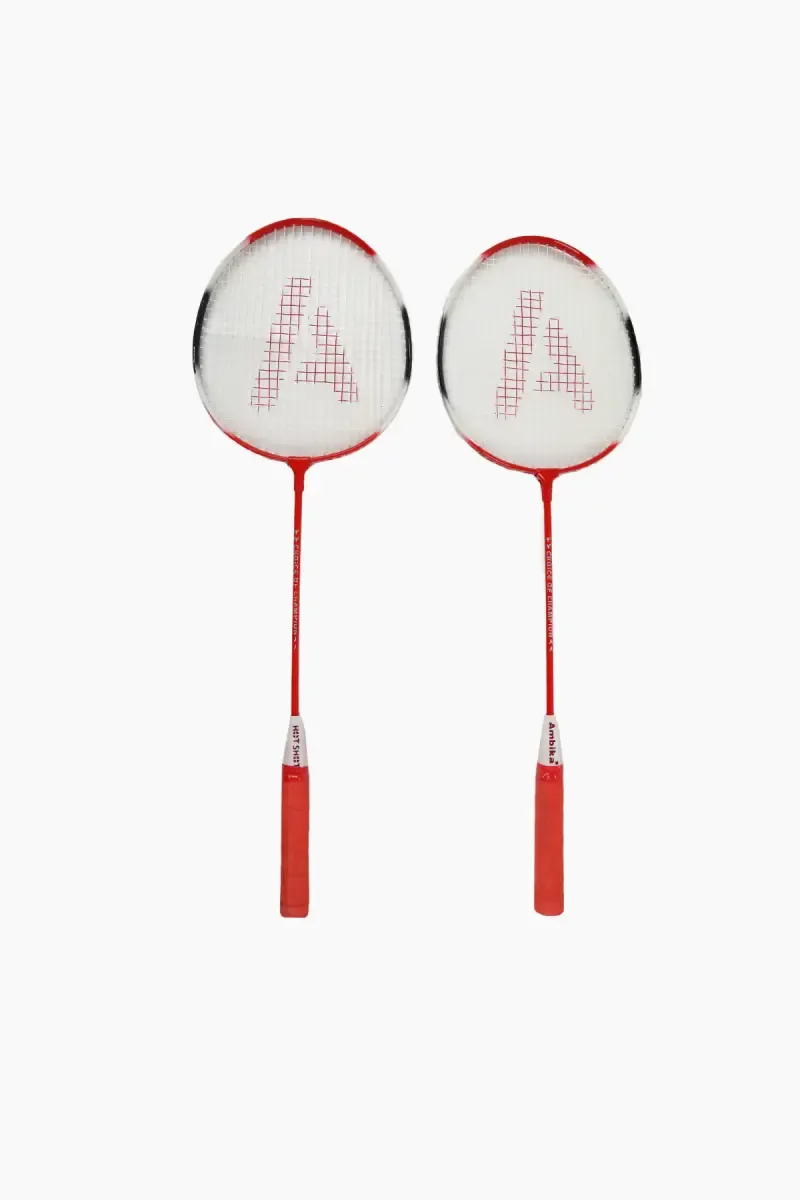 Badminton Racquet with Cover - Pack Of 2 (Color May Vary)