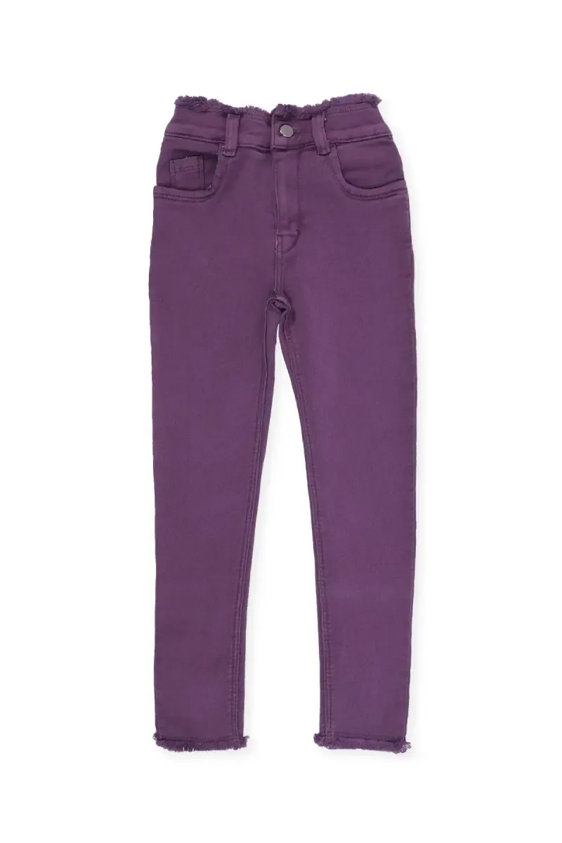 Girl's Denim Solid Stretchable Jeans 0180231112YRSPUR