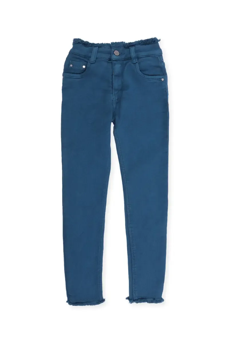Girl's Denim Solid Stretchable Jeans 018023910YRSTEA
