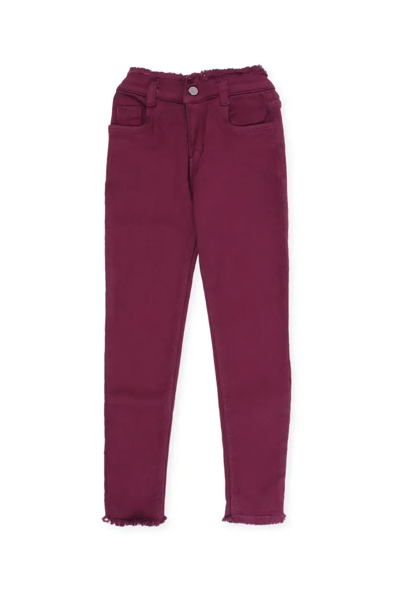 Girl's Denim Solid Stretchable Jeans 018023910YRSWIN