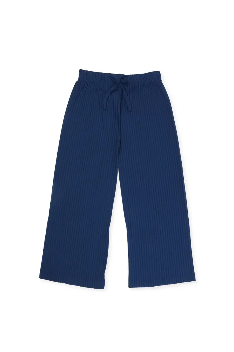 Girl's Lycra Solid Palazzos 018027TEA1314YRS