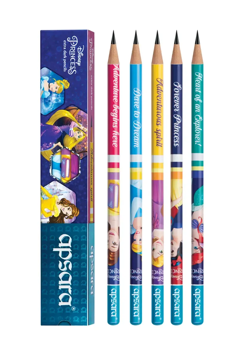Apsara Disney Princess Extra Dark Pencil - Pack of 1 (10 pcs) 