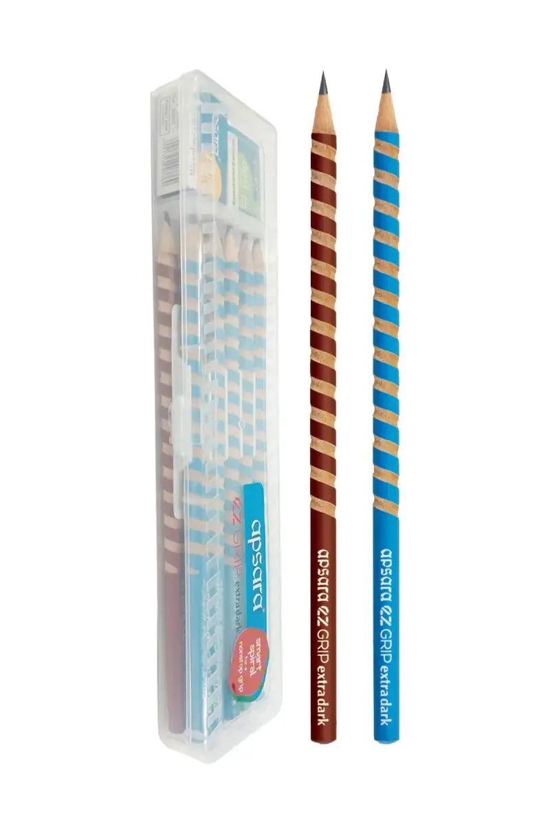 Apsara EZ Grip Extra Dark Pencil - Pack of 1 (10 pcs)