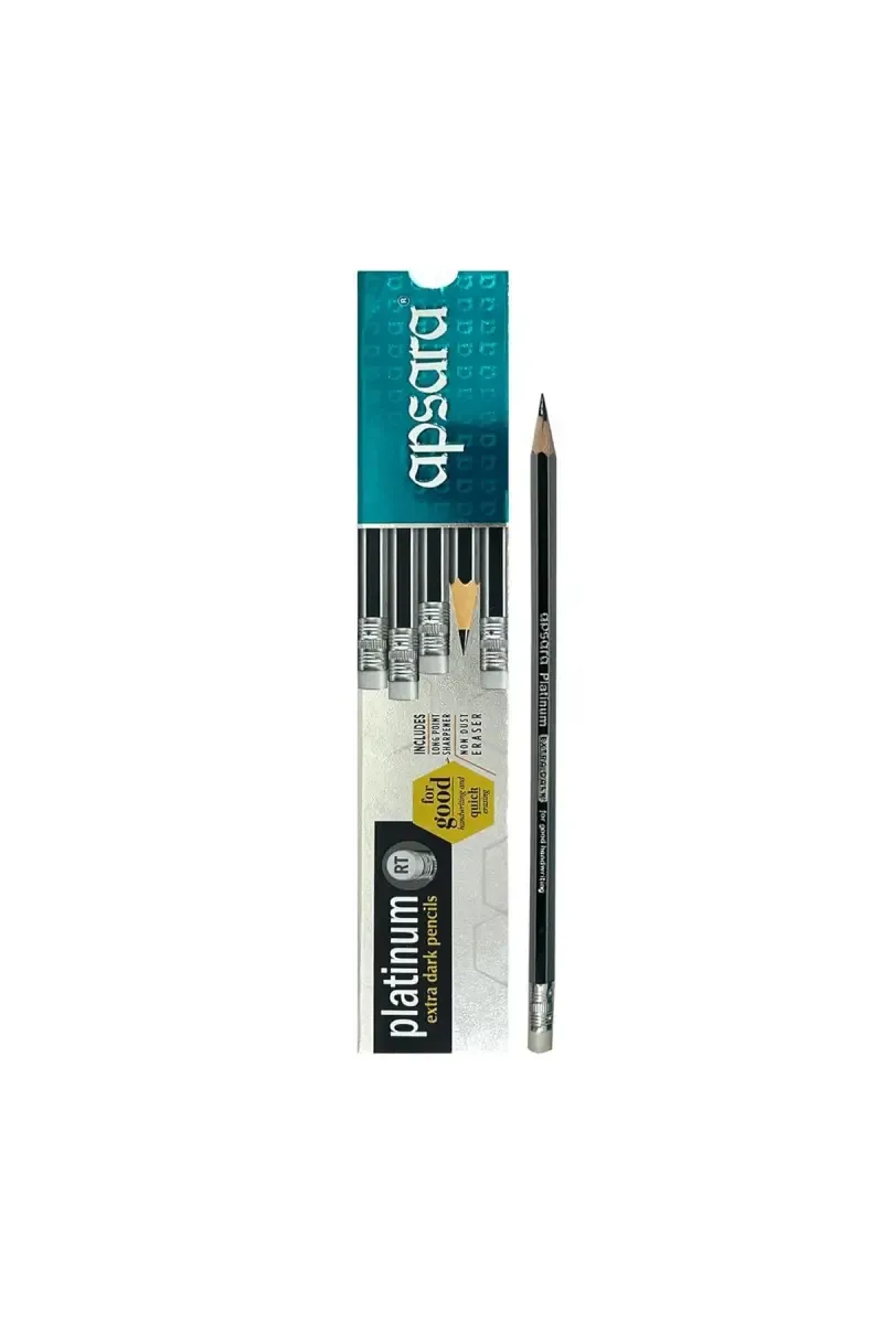 Apsara Platinum Extra Dark RT Pencils - Pack of 10