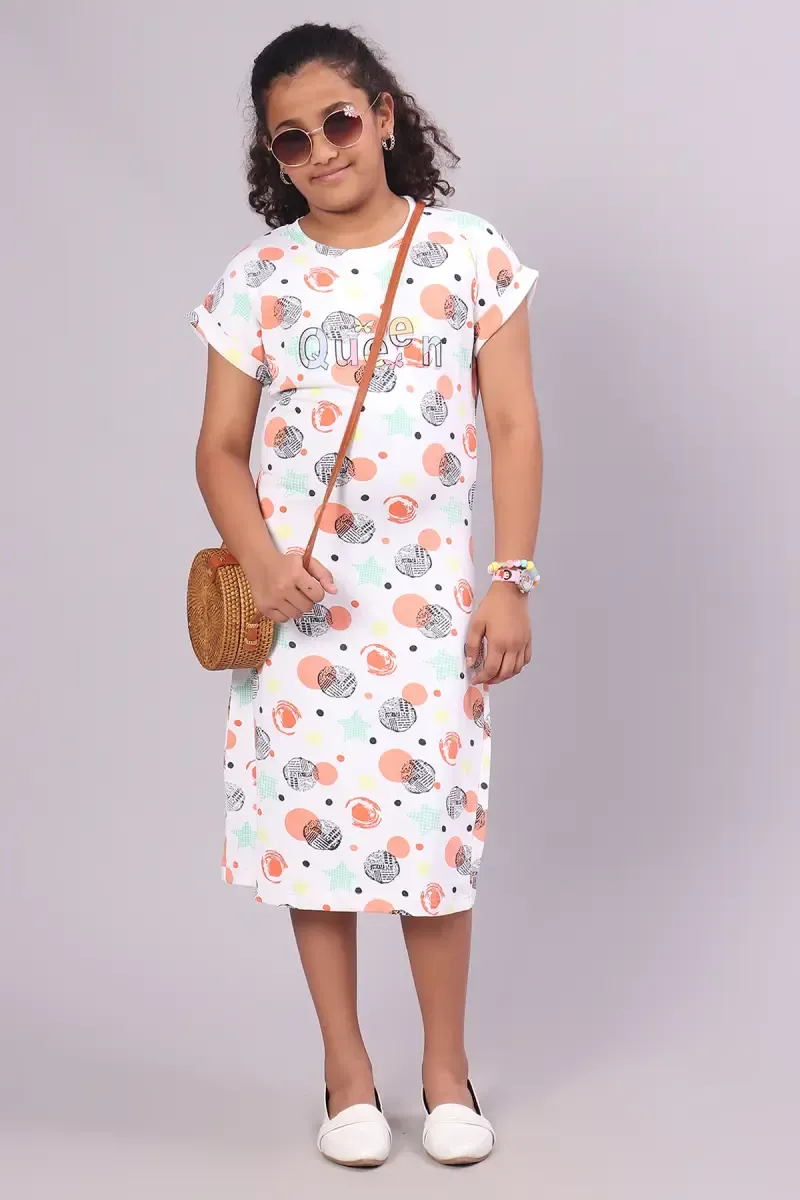 Girl's Lycra Printed Top (3-16 Yrs) 018156910YRSCOR
