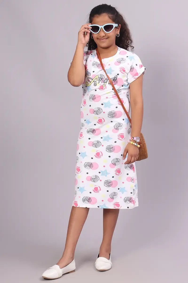 Girl's Lycra Printed Top (3-16 Yrs) 018156910YRSPIN