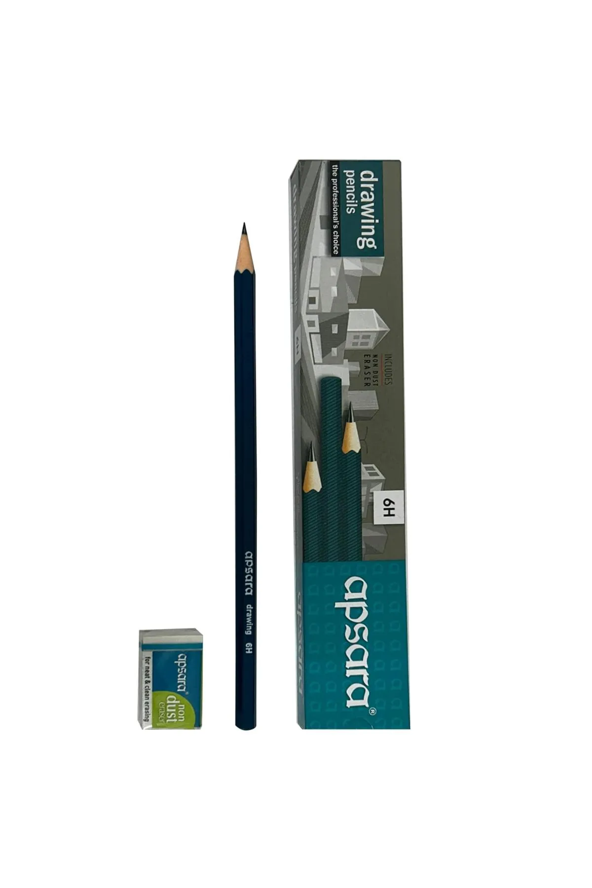 Apsara Drawing 6H Pencil - 10pc (Pack of 1)