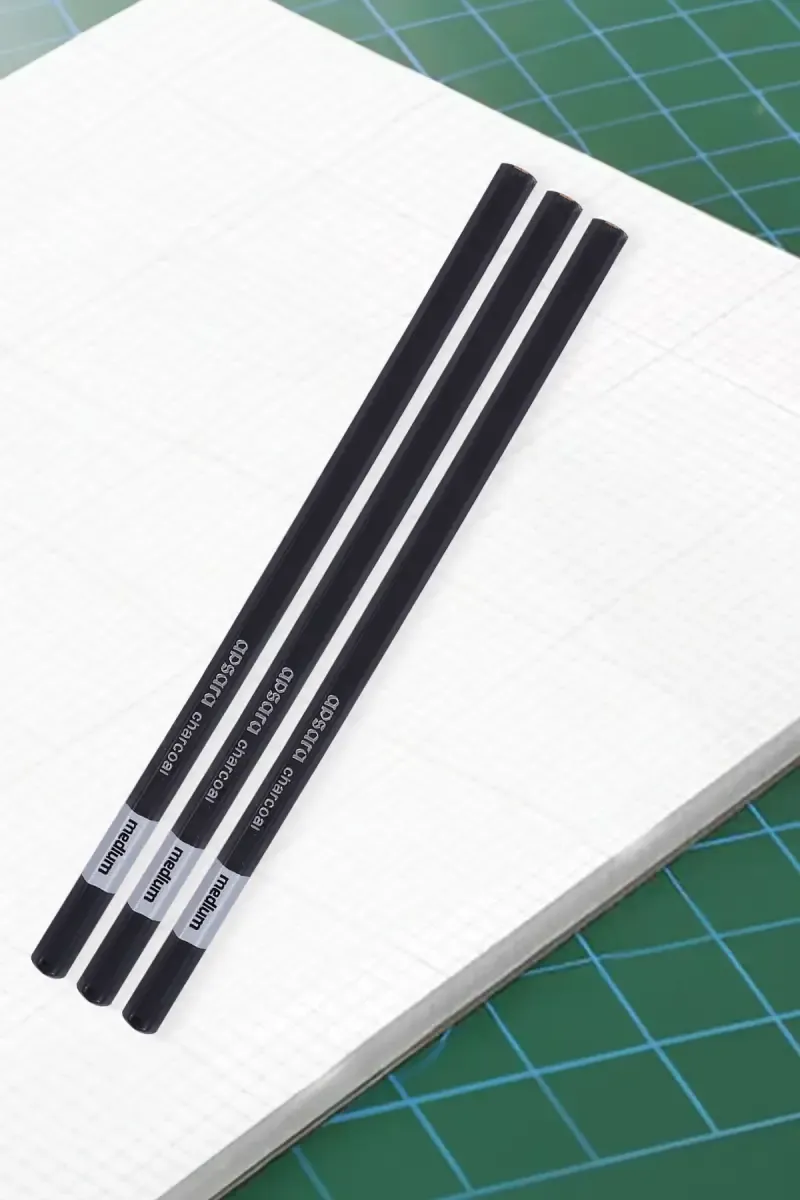 Apsara Charcoal Pencil - Black (Pack of 3) 