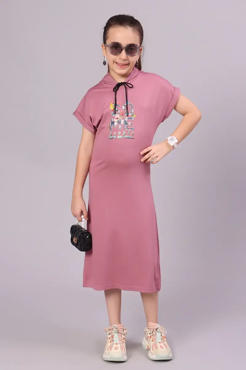 Girl's Cotton Blend Printed Top (3-16 Yrs) 0182151314YRSMAU
