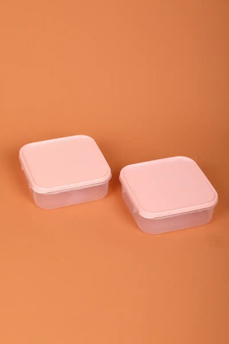 All Time BPA-Free Plastic Polka Containers, Set of 2 - 500ml (Each)