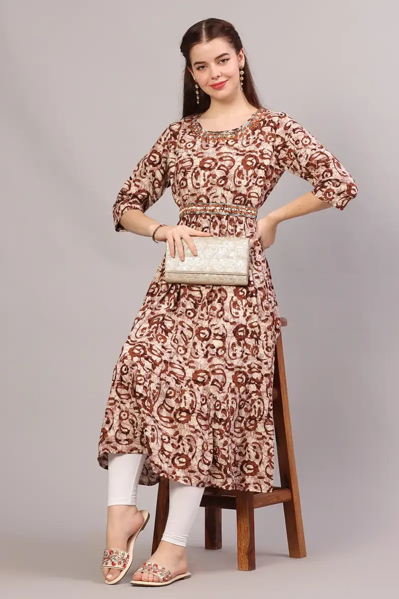 Cotton Printed Kurta for Women