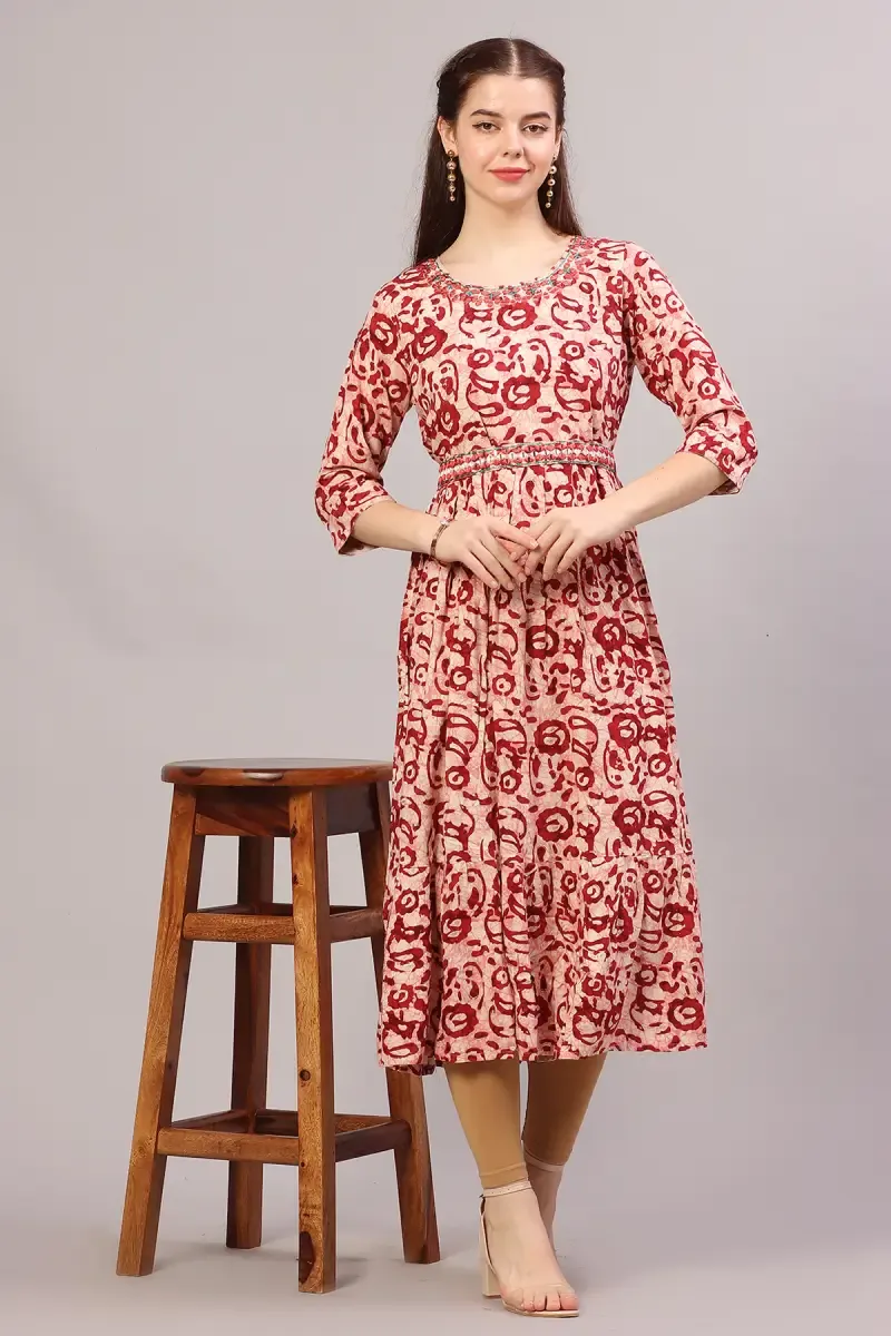 Cotton Printed Kurta for Women
