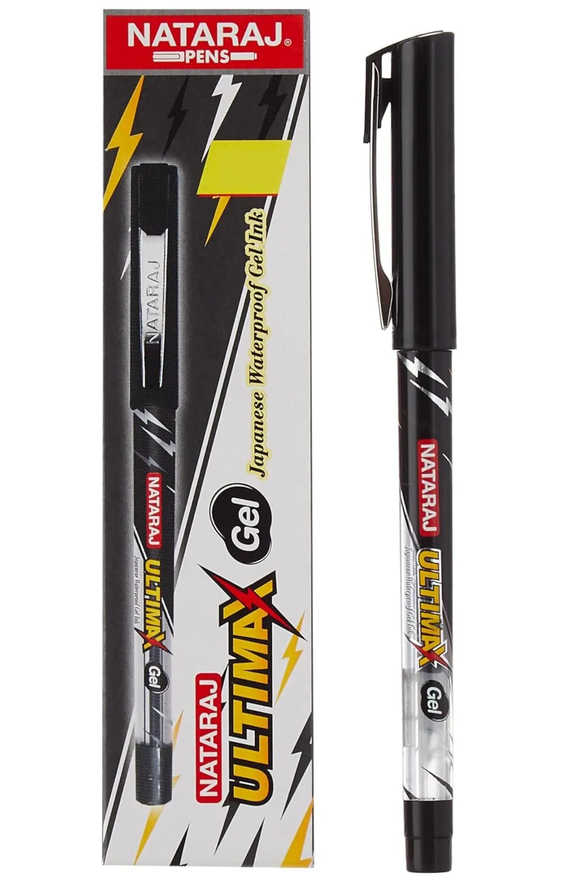 Nataraj Ultimax Gel Pen (Black) -Pack of 10