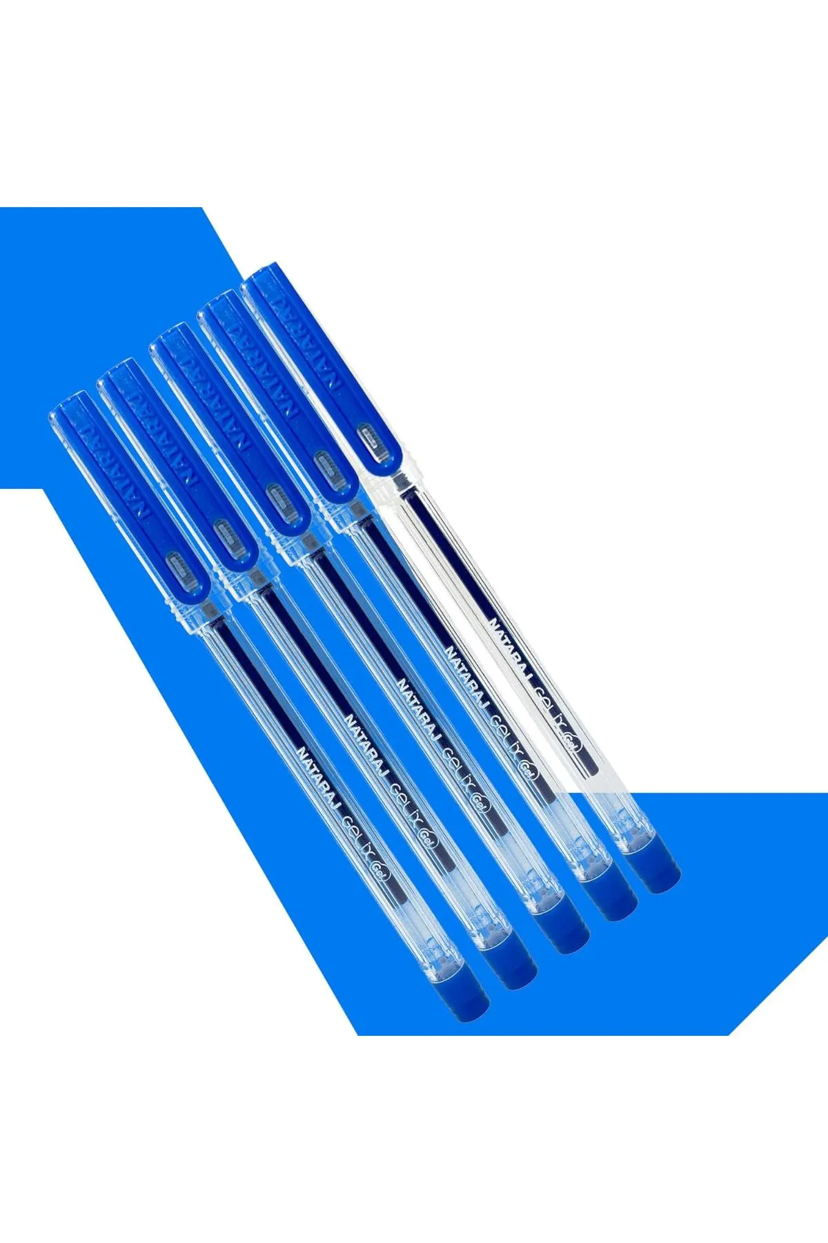 Nataraj Gelix Gel Pens - Pack Of 5 (Blue)