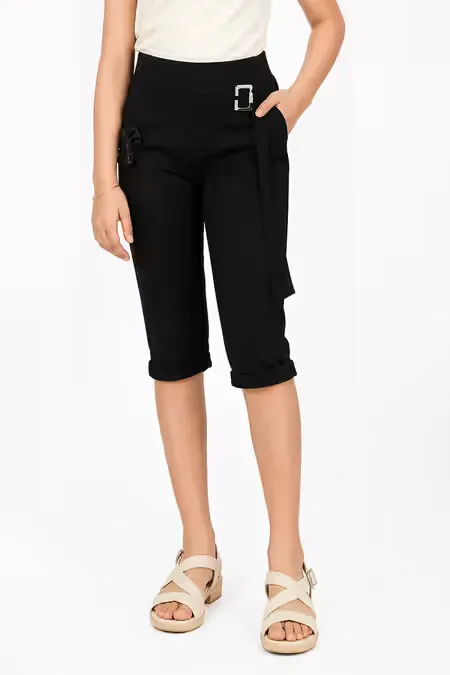 Girl's Lycra Solid Capri (1 - 16 Yrs) 018470BLA910YRS