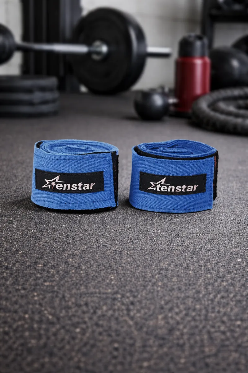 Buy Cotton Boxing & Weight Lifting Strap (Blue) | Gym Accessories ...