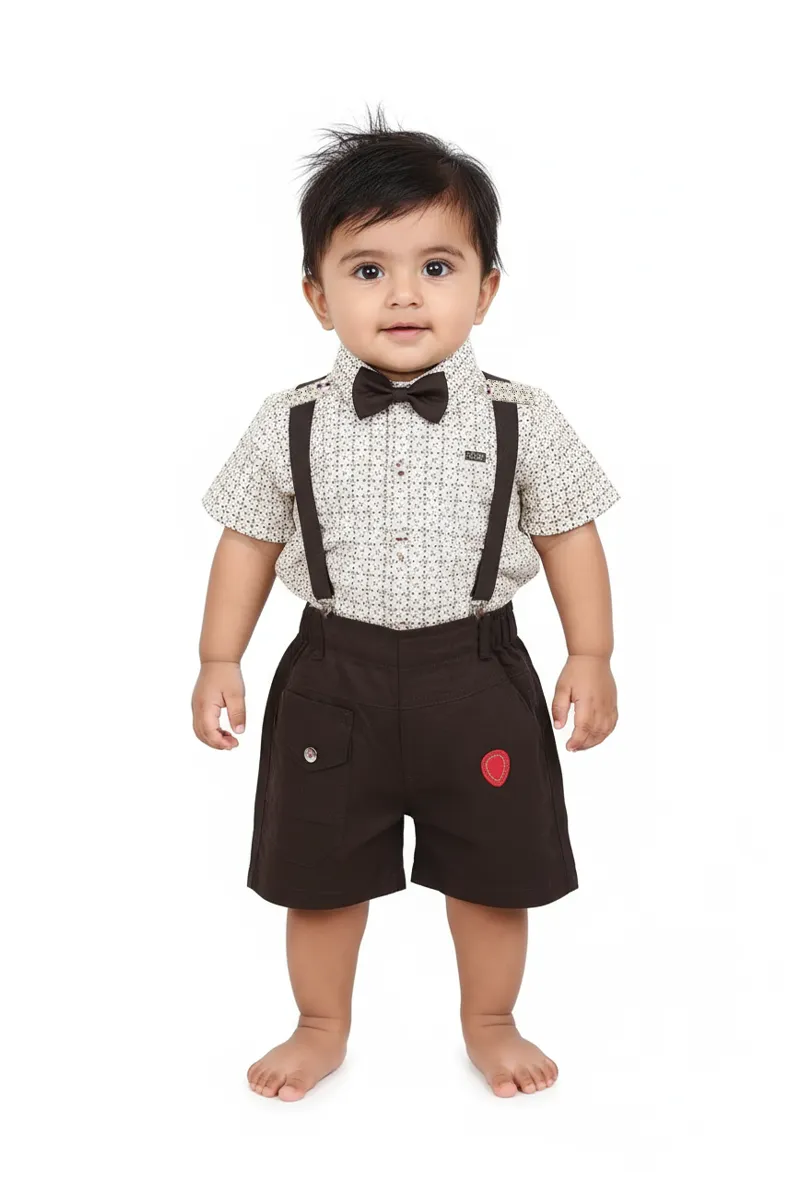Cotton Printed Clothing Set for Just Born Boy (4-Pcs Set) 018590SAN612
