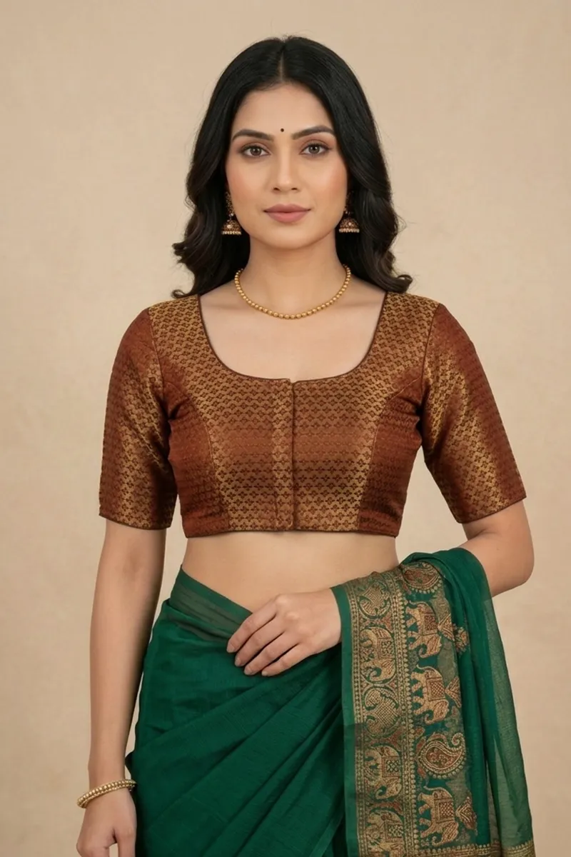 Banarasi Silk Printed Readymade Blouse for Women