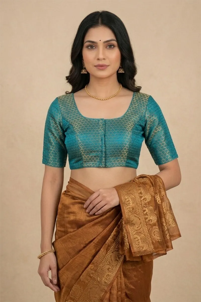 Banarasi Silk Printed Readymade Blouse for Women