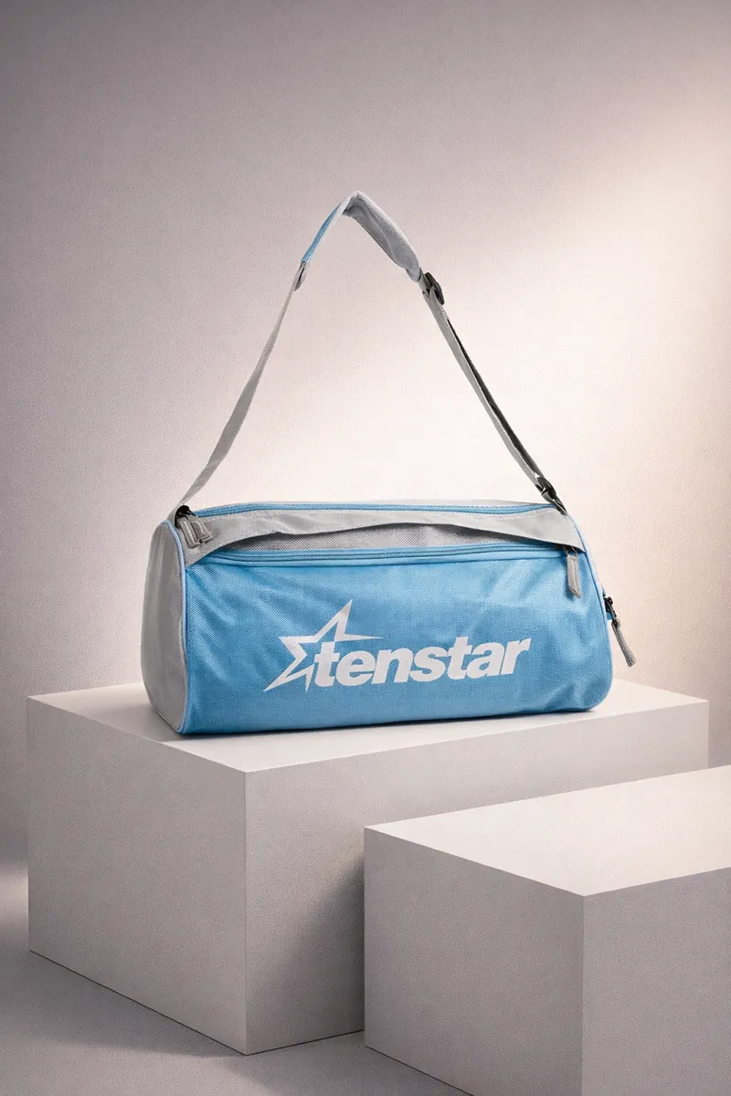 Gym Bag/Duffle Bag (Pack of 1, Grey/Blue)- Medium