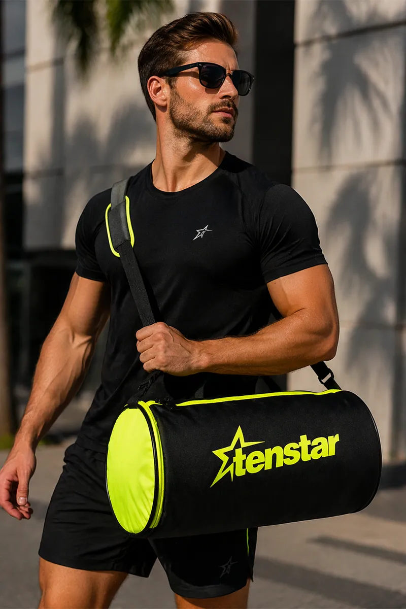 Gym Bag/Duffle Bag (Pack of 1, Green/Black) - Medium