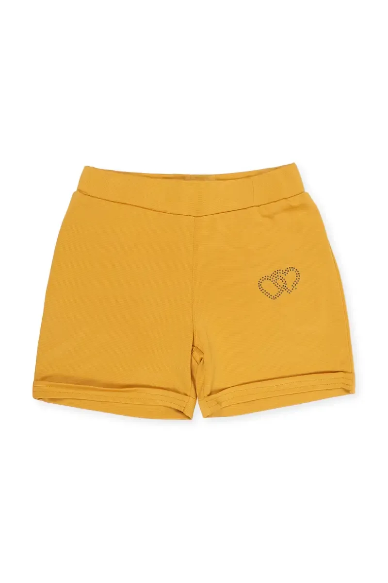 Girl's Cotton Lycra Solid Shorts 018748MUS23YRS