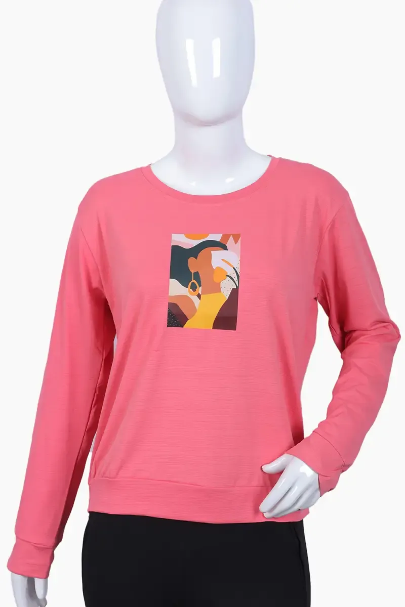 Lycra Graphic Printed T-Shirt for Women 018769LCHAPIN