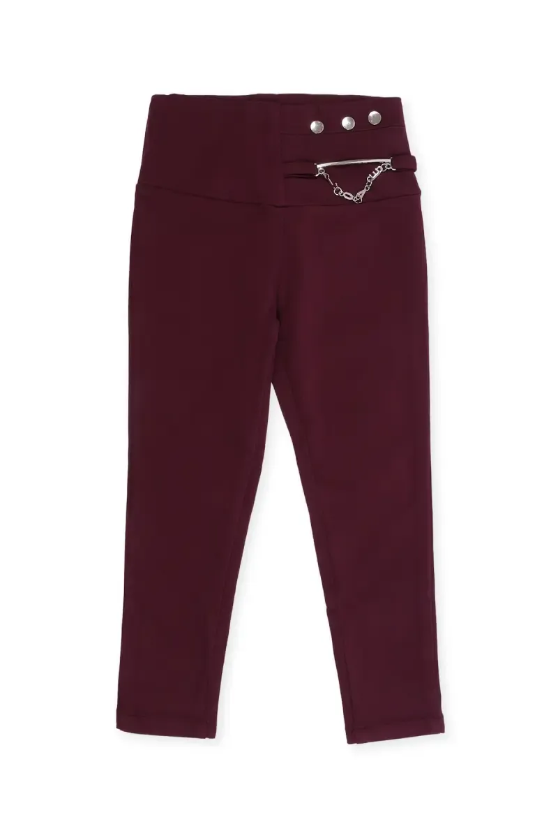 Girl's Cotton Lycra Solid Jeggings 018881WIN111YRS