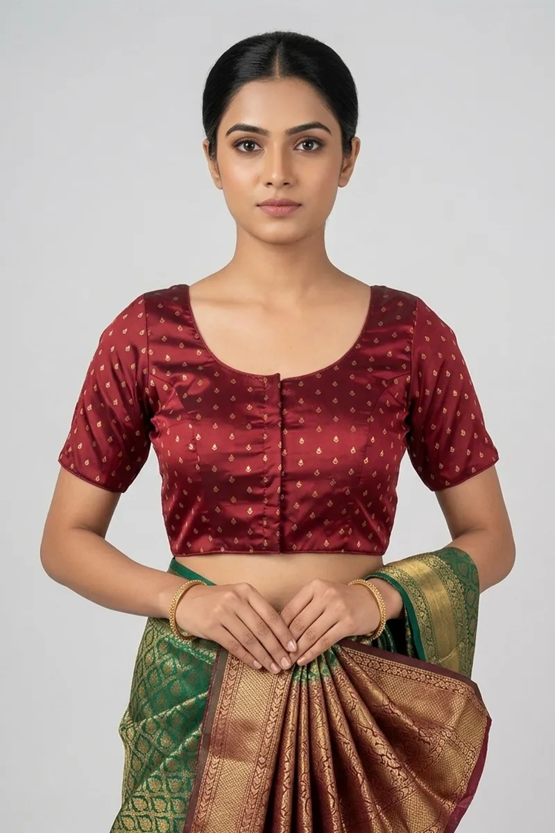 Banarasi Silk Printed Readymade Blouse for Women 018908MAR42