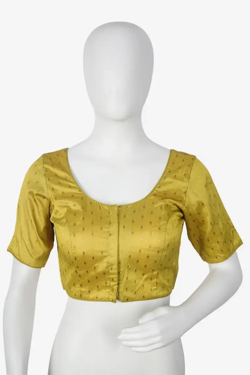 Banarasi Silk Printed Readymade Blouse for Women 018908OLI40