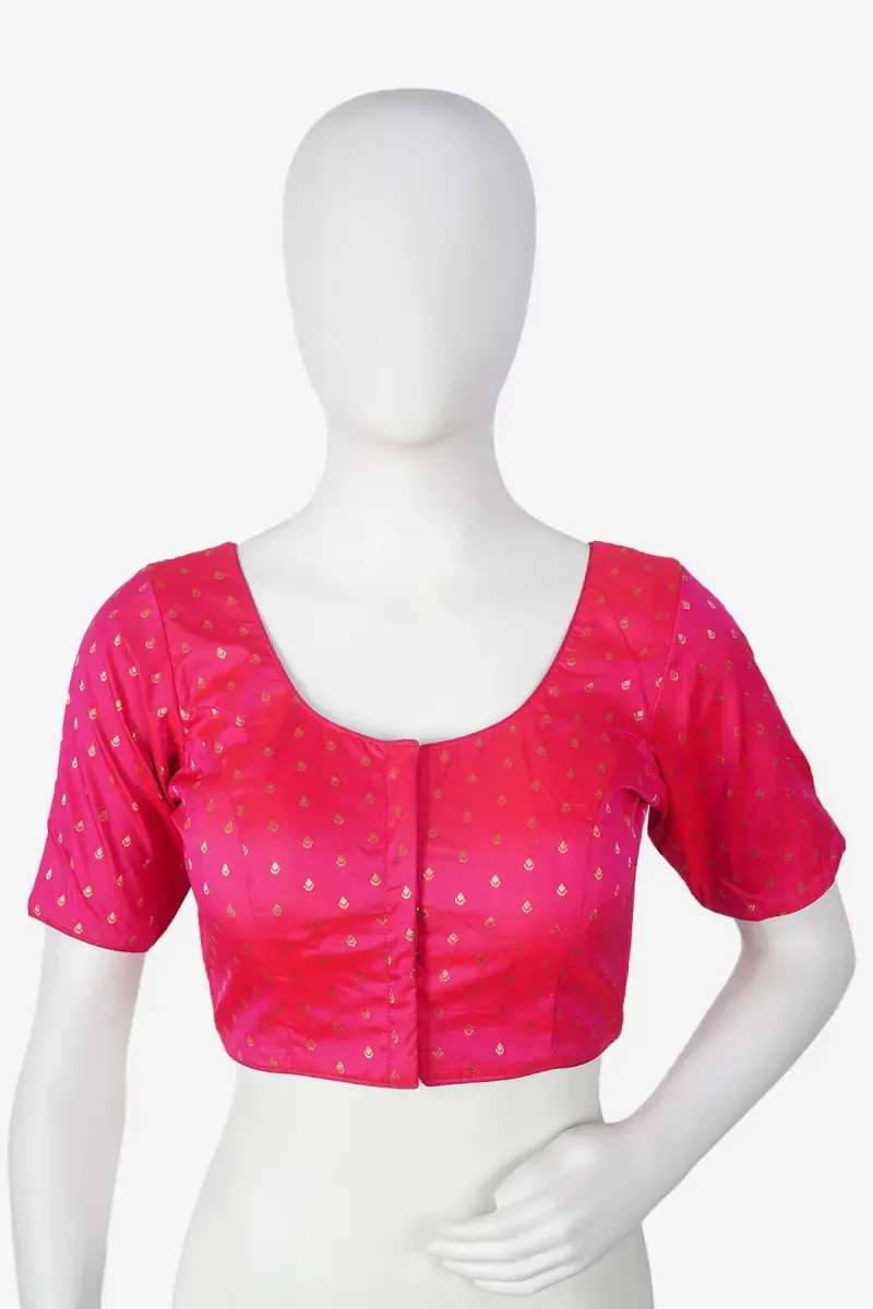 Banarasi Silk Printed Readymade Blouse for Women 018908PIN42