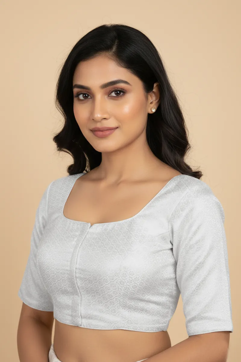 Banarasi Silk Printed Readymade Blouse for Women 018912SIL40