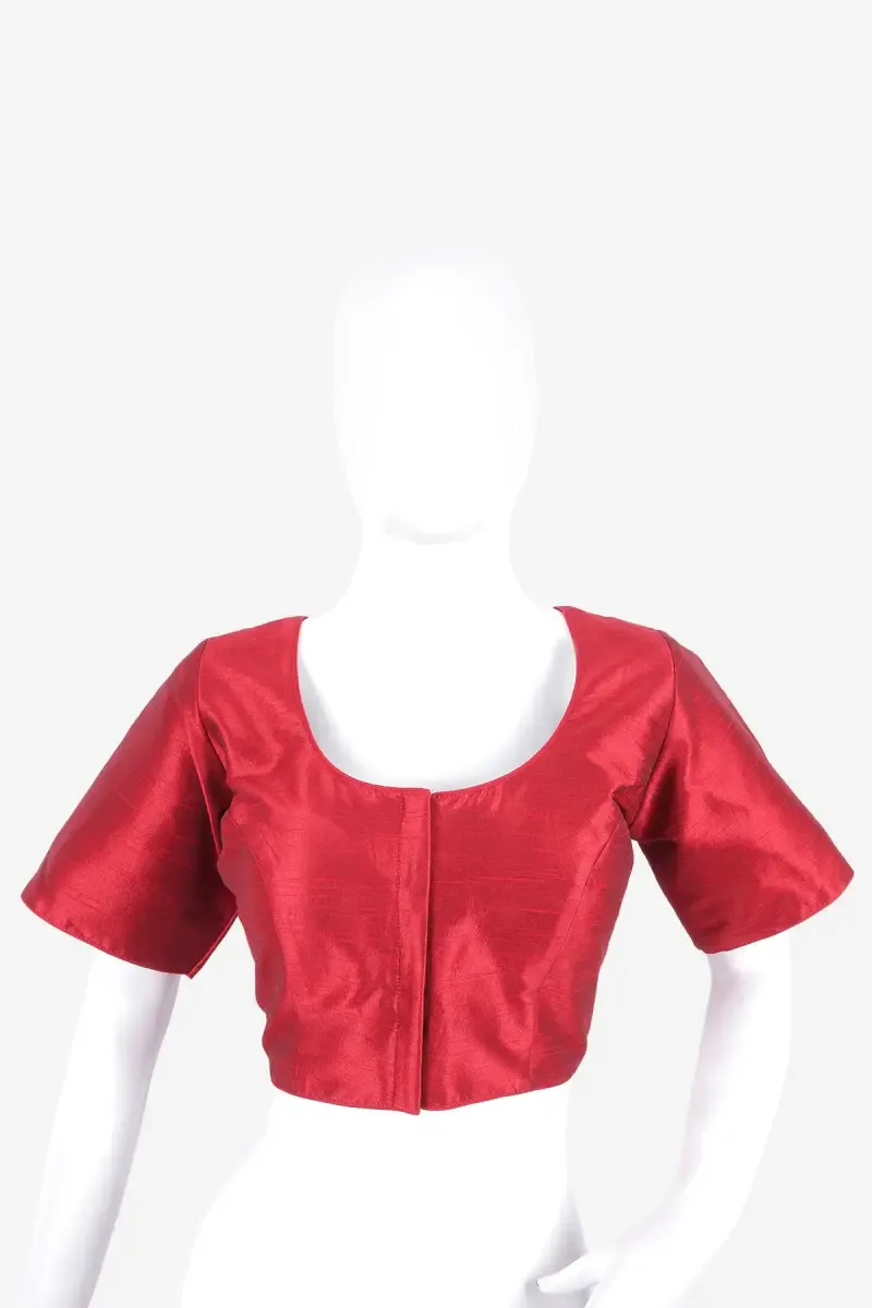 Phantom Silk Solid Readymade Blouse for Women 018915MAR42